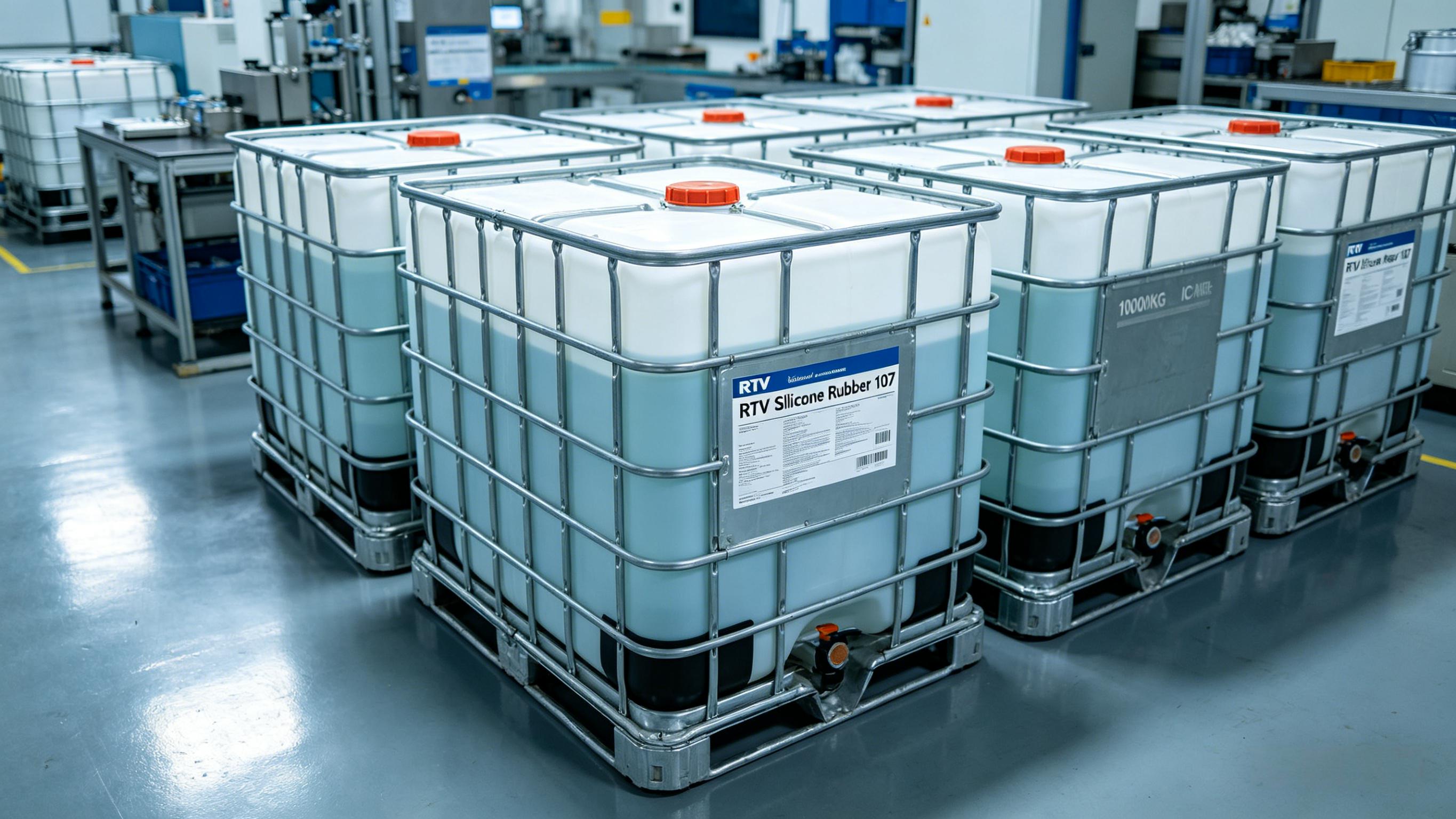 Silicone 107 1000KG IBC Tank Packaging